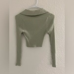 Sage Green button crop